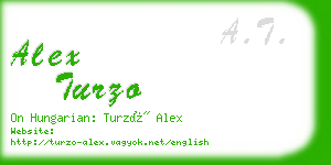 alex turzo business card